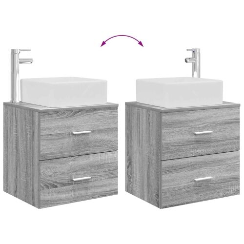Lavabo - Umivaonik s policom Siva Sonoma 53 x 34,5 x 63 cm - Siva Sonoma Cijena
