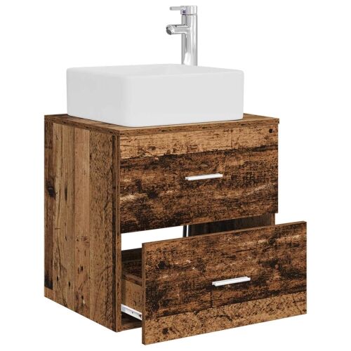 Lavabo - Umivaonik s policom Staro drvo 53 x 34,5 x 63 cm - Staro drvo Cijena