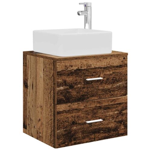 Lavabo - Umivaonik s policom Staro drvo 53 x 34,5 x 63 cm - Staro drvo Cijena