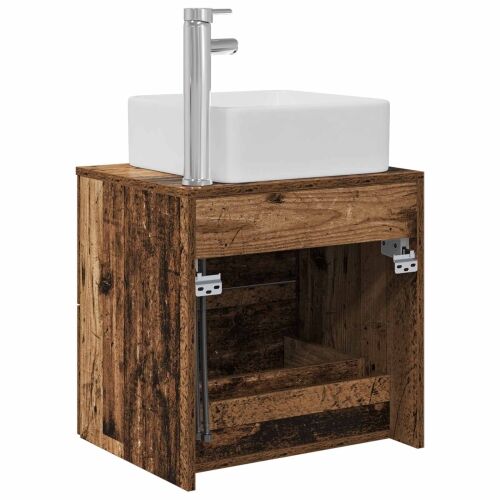 Lavabo - Umivaonik s policom Staro drvo 53 x 34,5 x 63 cm - Staro drvo Cijena