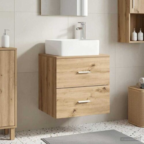 Lavabo - Umivaonik s policom Hrast artisan 53 x 34,5 x 63 cm - Hrast artisan Cijena