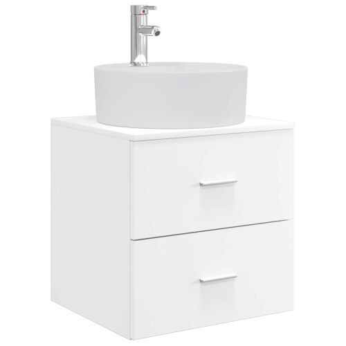 Lavabo - Umivaonik s policom Bijela 49,5 x 44,5 x 65 cm - Bijela Cijena