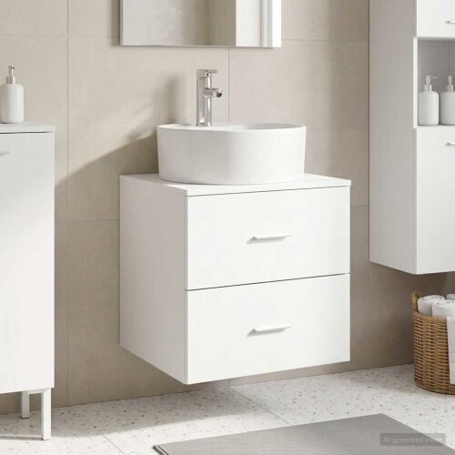 Lavabo - Umivaonik s policom Bijela 49,5 x 44,5 x 65 cm - Bijela Cijena