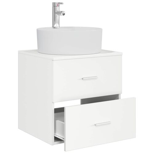Lavabo - Umivaonik s policom Bijela 49,5 x 44,5 x 65 cm - Bijela Cijena