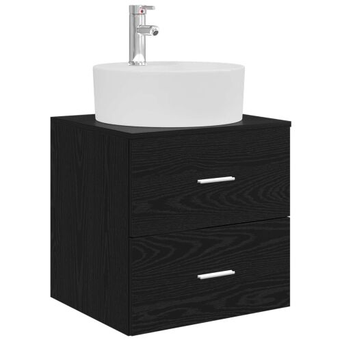 Lavabo - Umivaonik s policom Crni hrast 49,5 x 44,5 x 65 cm - Crni hrast Cijena