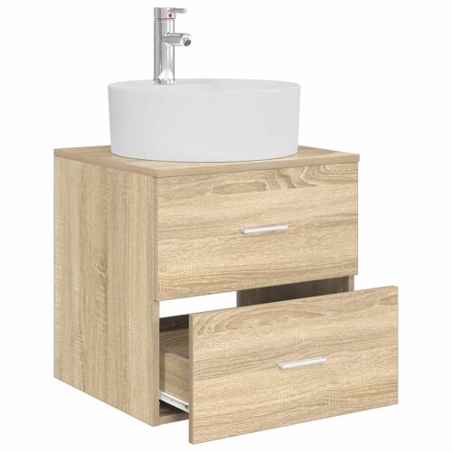 Lavabo - Umivaonik s policom Hrast sonoma 49,5 x 44,5 x 65 cm - Hrast sonoma Cijena