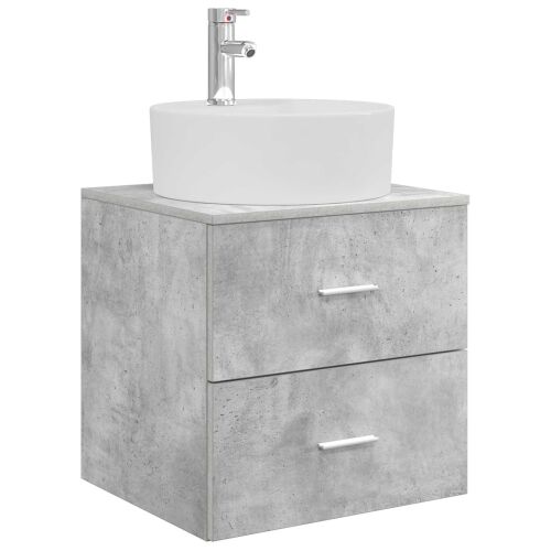 Lavabo - Umivaonik s policom Betonska siva 49,5 x 44,5 x 65 cm - Betonska siva Cijena