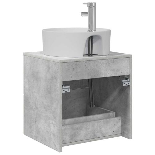 Lavabo - Umivaonik s policom Betonska siva 49,5 x 44,5 x 65 cm - Betonska siva Cijena