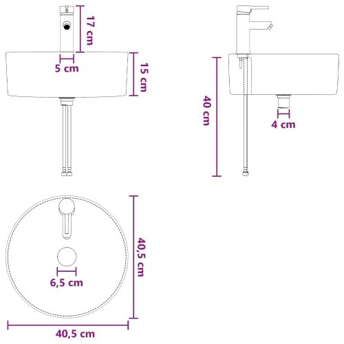 Lavabo - Umivaonik s policom Betonska siva 49,5 x 44,5 x 65 cm - Betonska siva Cijena