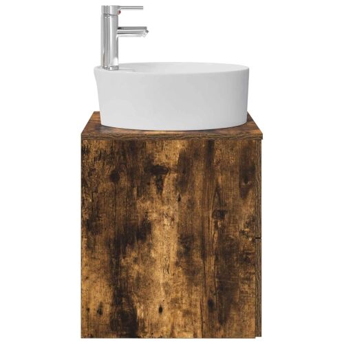 Lavabo - Umivaonik s policom Dimljeni hrast 49,5 x 44,5 x 65 cm - Dimljeni hrast Cijena