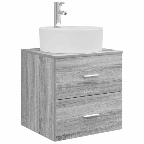 Lavabo - Umivaonik s policom Siva Sonoma 49,5 x 44,5 x 65 cm - Siva Sonoma Cijena