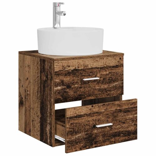Lavabo - Umivaonik s policom Staro drvo 49,5 x 44,5 x 65 cm - Staro drvo Cijena