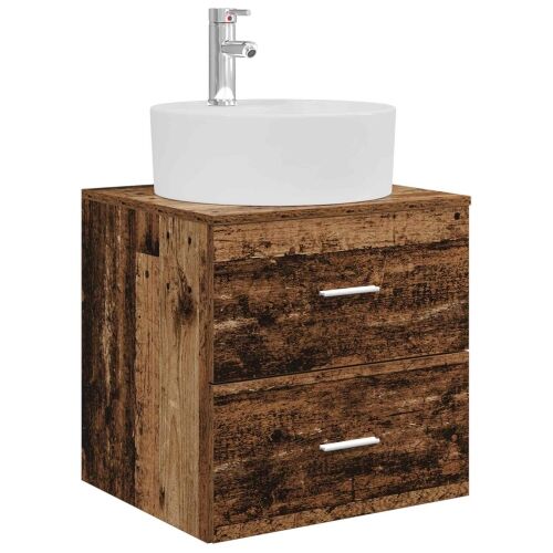 Lavabo - Umivaonik s policom Staro drvo 49,5 x 44,5 x 65 cm - Staro drvo Cijena