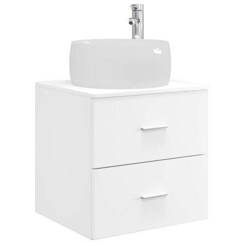 Lavabo - Umivaonik s policom Bijela 49,5 x 44,5 x 66 cm - Bijela Cijena