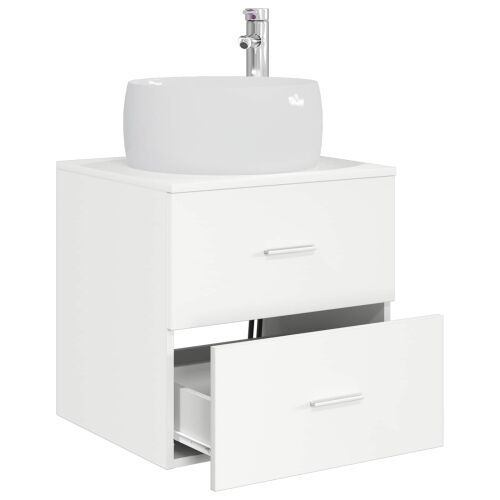 Lavabo - Umivaonik s policom Bijela 49,5 x 44,5 x 66 cm - Bijela Cijena