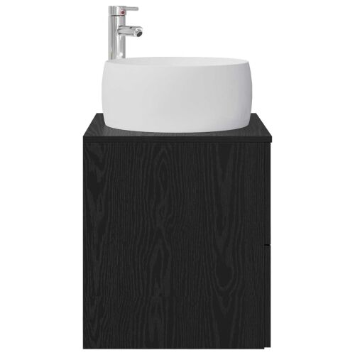Lavabo - Umivaonik s policom Crni hrast 49,5 x 44,5 x 66 cm - Crni hrast Cijena