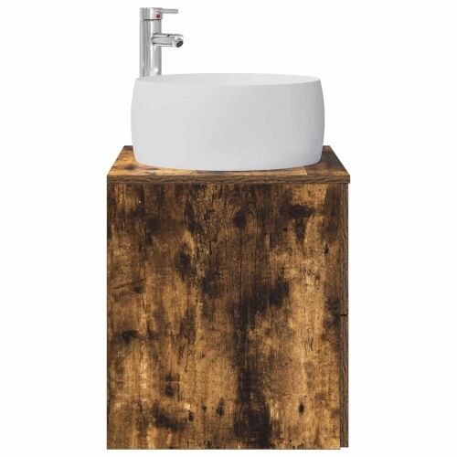 Lavabo - Umivaonik s policom Dimljeni hrast 49,5 x 44,5 x 66 cm - Dimljeni hrast Cijena