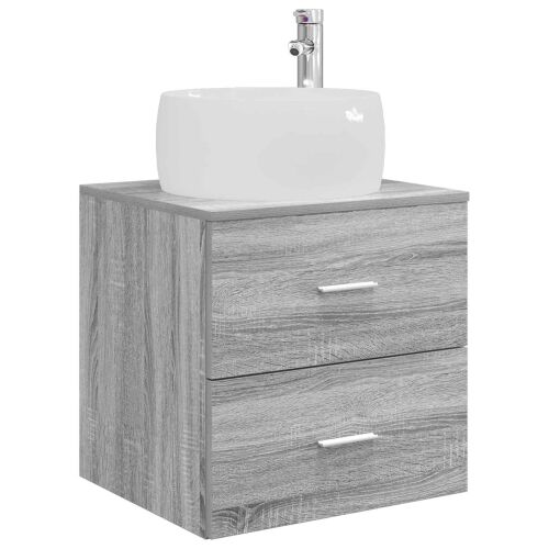 Lavabo - Umivaonik s policom Siva Sonoma 49,5 x 44,5 x 66 cm - Siva Sonoma Cijena