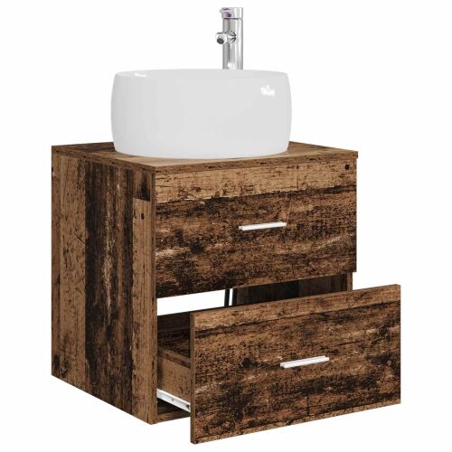 Lavabo - Umivaonik s policom Staro drvo 49,5 x 44,5 x 66 cm - Staro drvo Cijena