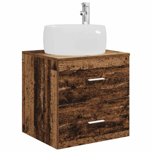 Lavabo - Umivaonik s policom Staro drvo 49,5 x 44,5 x 66 cm - Staro drvo Cijena