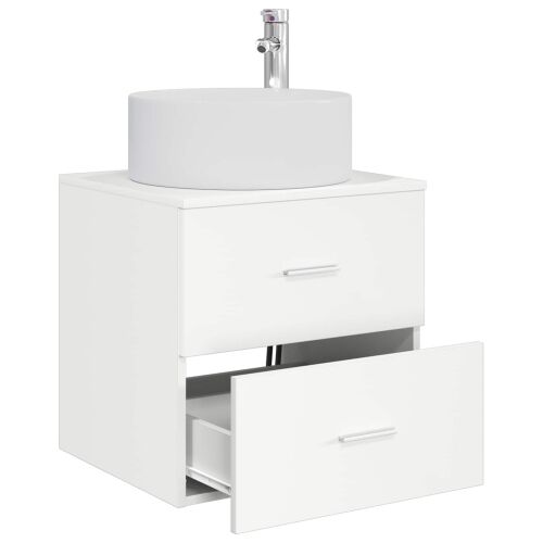 Lavabo - Umivaonik s policom Bijela 49,5 x 44,5 x 65,5 cm - Bijela Cijena
