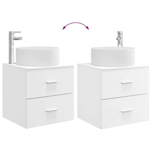 Lavabo - Umivaonik s policom Bijela 49,5 x 44,5 x 65,5 cm - Bijela Cijena