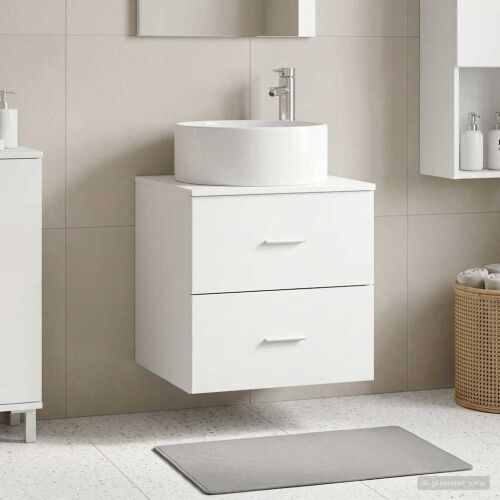 Lavabo - Umivaonik s policom Bijela 49,5 x 44,5 x 65,5 cm - Bijela Cijena