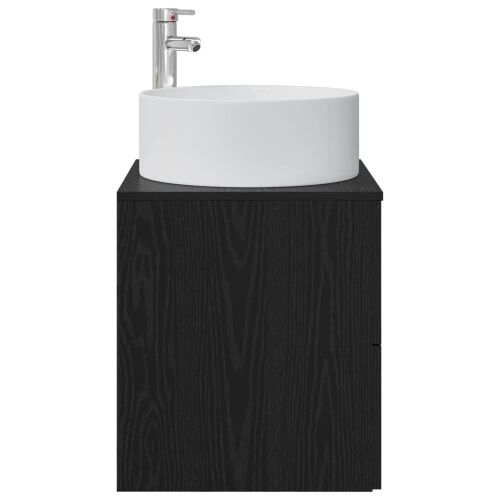 Lavabo - Umivaonik s policom Crni hrast 49,5 x 44,5 x 65,5 cm - Crni hrast Cijena