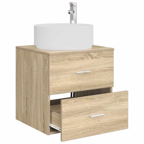 Lavabo - Umivaonik s policom Hrast sonoma 49,5 x 44,5 x 65,5 cm - Hrast sonoma Cijena