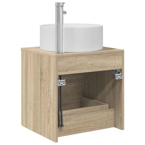 Lavabo - Umivaonik s policom Hrast sonoma 49,5 x 44,5 x 65,5 cm - Hrast sonoma Cijena