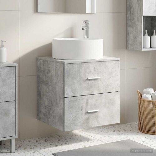 Lavabo - Umivaonik s policom Betonska siva 49,5 x 44,5 x 65,5 cm - Betonska siva Cijena