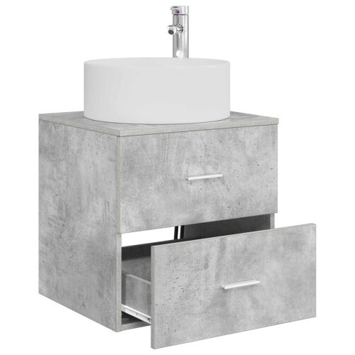 Lavabo - Umivaonik s policom Betonska siva 49,5 x 44,5 x 65,5 cm - Betonska siva Cijena