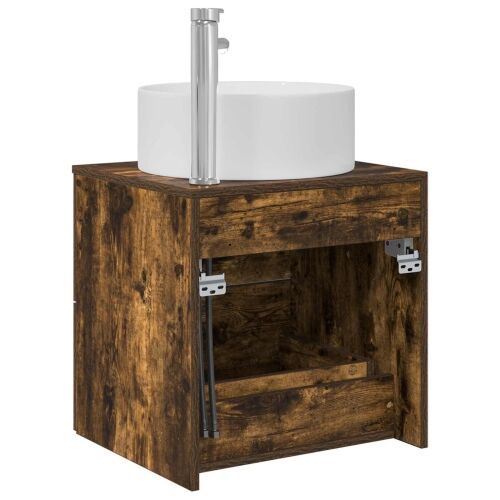 Lavabo - Umivaonik s policom Dimljeni hrast 49,5 x 44,5 x 65,5 cm - Dimljeni hrast Cijena