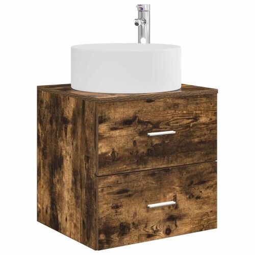 Lavabo - Umivaonik s policom Dimljeni hrast 49,5 x 44,5 x 65,5 cm - Dimljeni hrast Cijena