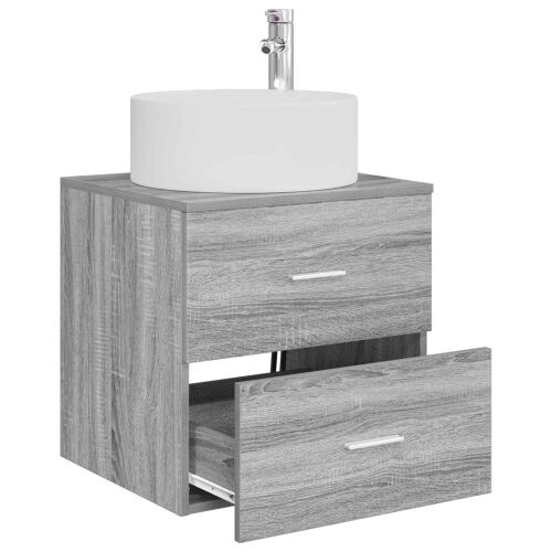 Lavabo - Umivaonik s policom Siva Sonoma 49,5 x 44,5 x 65,5 cm - Siva Sonoma Cijena