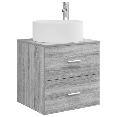 Lavabo - Umivaonik s policom Siva Sonoma 49,5 x 44,5 x 65,5 cm - Siva Sonoma Cijena