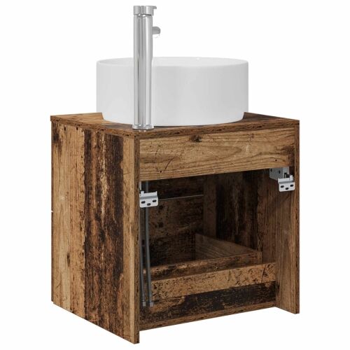 Lavabo - Umivaonik s policom Staro drvo 49,5 x 44,5 x 65,5 cm - Staro drvo Cijena