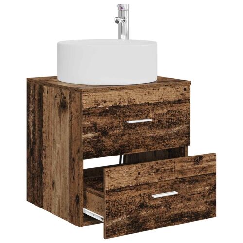 Lavabo - Umivaonik s policom Staro drvo 49,5 x 44,5 x 65,5 cm - Staro drvo Cijena