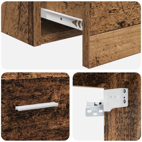 Lavabo - Umivaonik s policom Staro drvo 49,5 x 44,5 x 65,5 cm - Staro drvo Cijena