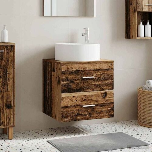 Lavabo - Umivaonik s policom Staro drvo 49,5 x 44,5 x 65,5 cm - Staro drvo Cijena