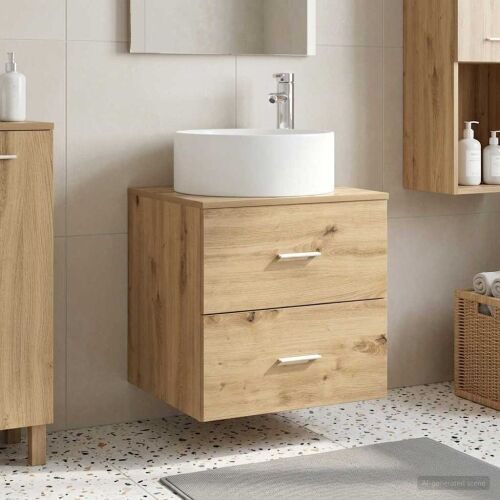 Lavabo - Umivaonik s policom Hrast artisan 49,5 x 44,5 x 65,5 cm - Hrast artisan Cijena