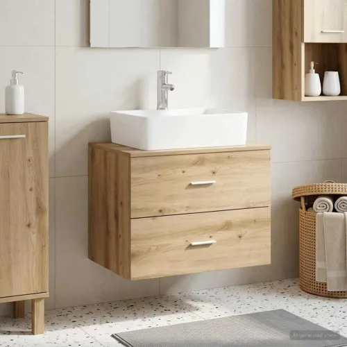 Ormar za kupaonicu montiran na zid Hrast artisan - Hrast artisan Cijena