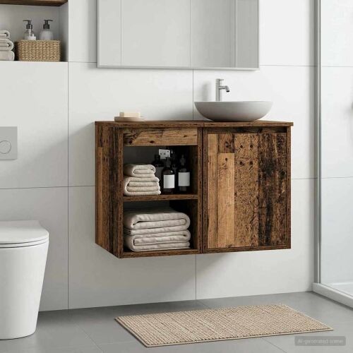 Kupaonski ormar između Staro drvo 30 x 35 x 50 cm - Staro drvo 30 x 35 x 50 cm Cijena