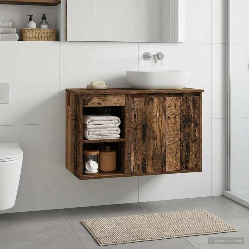Kupaonski ormar između Staro drvo 30 x 44,5 x 50 cm - Staro drvo 30 x 44,5 x 50 cm Cijena