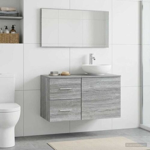 Kupaonski ormar između Siva Sonoma 30 x 44,5 x 50 cm - Siva Sonoma 30 x 44,5 x 50 cm Cijena