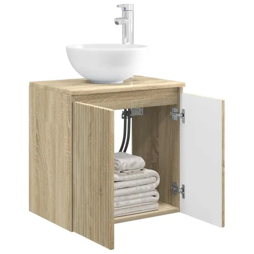 Lavabo - Umivaonik s policom Hrast sonoma 49,5 x 35 x 63 cm - Hrast sonoma Cijena