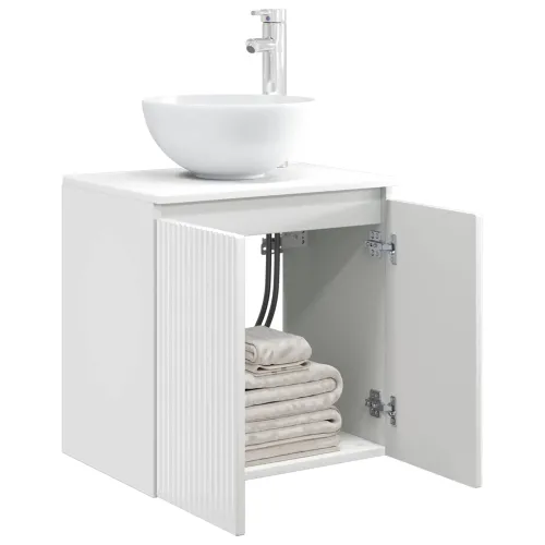Lavabo - Umivaonik s policom Bijela visokog sjaja 49,5 x 35 x 63 cm - Bijela visokog sjaja Cijena
