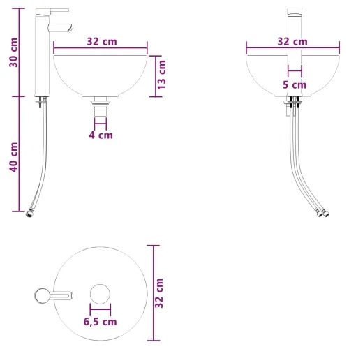 Lavabo - Umivaonik s policom Bijela visokog sjaja 49,5 x 35 x 63 cm - Bijela visokog sjaja Cijena