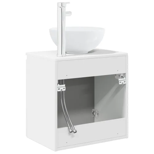 Lavabo - Umivaonik s policom Bijela visokog sjaja 49,5 x 35 x 63 cm - Bijela visokog sjaja Cijena