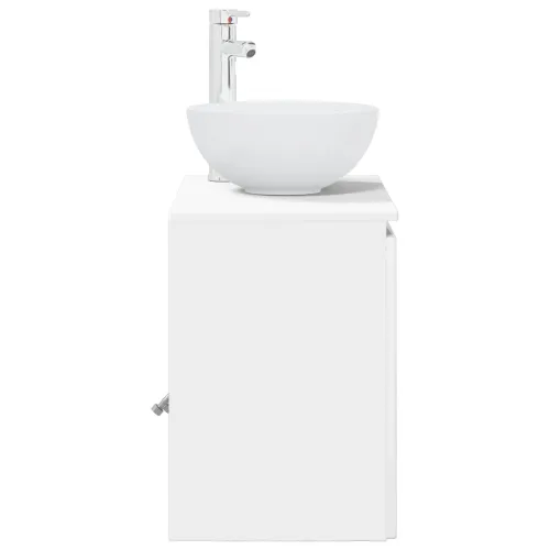 Lavabo - Umivaonik s policom Bijela visokog sjaja 49,5 x 35 x 63 cm - Bijela visokog sjaja Cijena